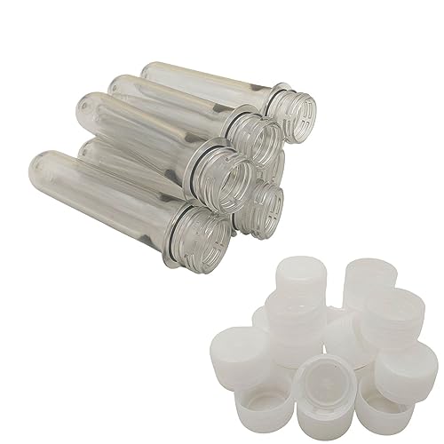 BURI 100x Petling Geocaching 12,6cm x Ø2,3cm mit 100 Deckel weiß - Kunststoff Preform transparent Rohling Behälter wasserdicht, robust, klar BURI 100x Petling Geocaching 12,6cm x Ø2,3cm mit 100 Deckel weiß - Kunststoff Preform transparent Rohling Behälter wasserdicht, robust, klar von BURI