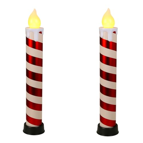 BURI 2x LED Candy Kerze 83cm | XXL Zuckerstange beleuchtet | Weihnachtskerze mit Timer | Leuchtkerze Stabkerze | Dekokerze Stimmungslicht für Weihnachten Innen Außen | LED Zuckerstangen Kerze BURI 2x LED Candy Kerze 83cm | XXL Zuckerstange beleuchtet | Weihnachtskerze mit Timer | Leuchtkerze Stabkerze | Dekokerze Stimmungslicht für Weihnachten Innen Außen | LED Zuckerstangen Kerze von BURI