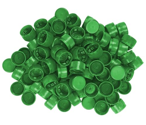 BURI 6500 Stück Universal Deckel Petlinge PET Preform Schraubdeckel für Flaschen grün von BURI