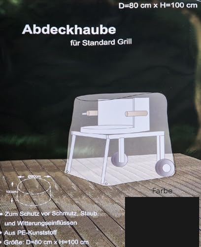 Abdeckhaube anthrazit für Grill Schutzhülle Abdeckplane Schutzhaube 80x100cm von BURI