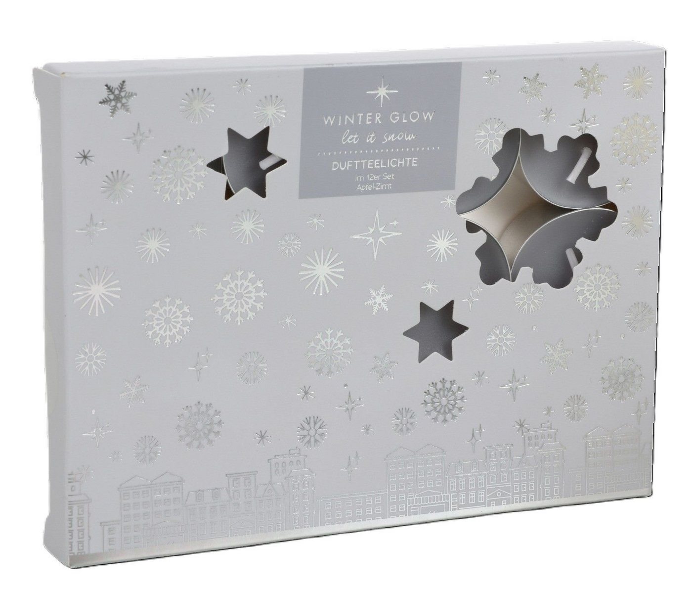BURI Teelicht 12 Stück Duft Teelichter Teelicht Apfel Zimt Winter Weihnachten Kerzen (12-tlg) BURI Teelicht 12 Stück Duft Teelichter Teelicht Apfel Zimt Winter Weihnachten Kerzen (12-tlg) von BURI