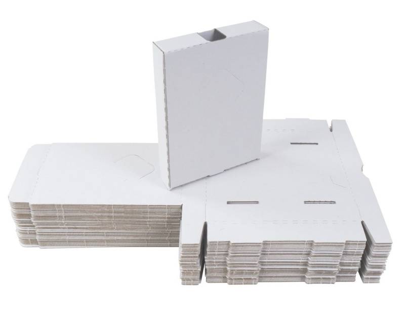 BURI Aufbewahrungsbox 50 Kartons 185x135x35 Versandkarton Faltkarton Großbrief Pappkarton Wa von BURI