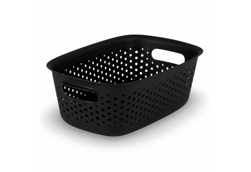 BURI Aufbewahrungsbox 6 Stück Aufbewahrungskorb Box 28cm Körbe 100% recycled 3,5L Korb Set von BURI