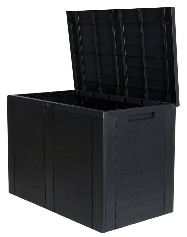 BURI Auflagenbox Balkon-Truhe Holzoptik Aufbewahrunsbox Kissentruhe Auflagenbox Gartent von BURI