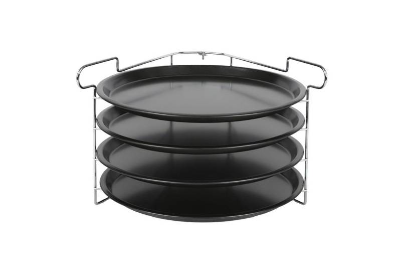 BURI Backblech Pizza-Backblechset 30cm Pizzablech Pizzabackform Pizzaform Backform von BURI