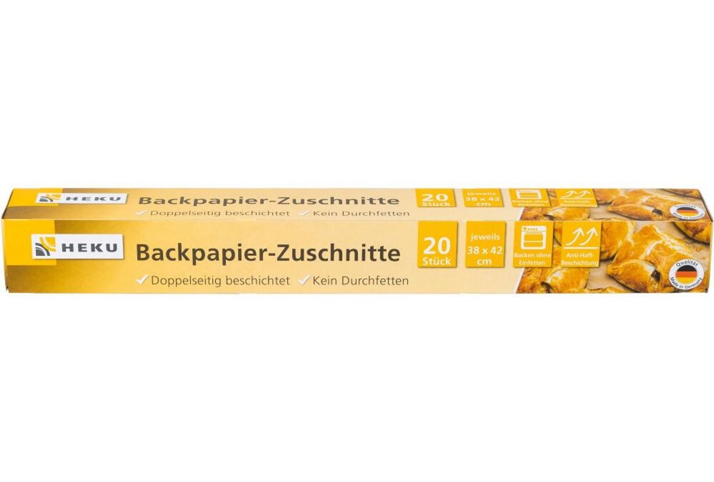 BURI Backpapier 24x Backpapier Zuschnitte 20er Ofen Folie Antihaft Airfryer Heißluft von BURI