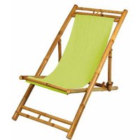 BURI Bambus Relax Liegestuhl Grün Strandstuhl Terrassenliege Gartenstuhl 60x135cm BURI Bambus Relax Liegestuhl Grün Strandstuhl Terrassenliege Gartenstuhl 60x135cm von BURI