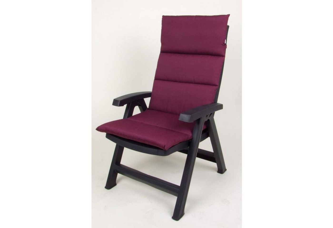 BURI Polsterauflage 4x Rollstepp-Hochlehner-Auflage Negro Sitzkissen Gartenstuhl Sessel, (4 St) von BURI