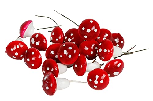 BURI Baumschmuck Fliegenpilz 18er Set Weihnachtsbaumanhänger Christbaumschmuck BURI Baumschmuck Fliegenpilz 18er Set Weihnachtsbaumanhänger Christbaumschmuck von BURI