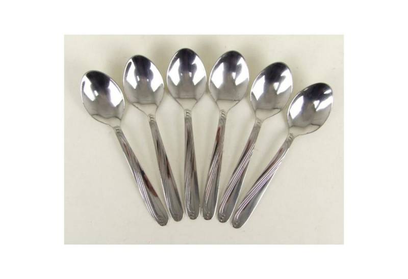 BURI Besteck-Set 24x Kaffeelöffel Malaga 6er Set Besteck Tee Espresso Mokka Dessert (24-tlg) von BURI