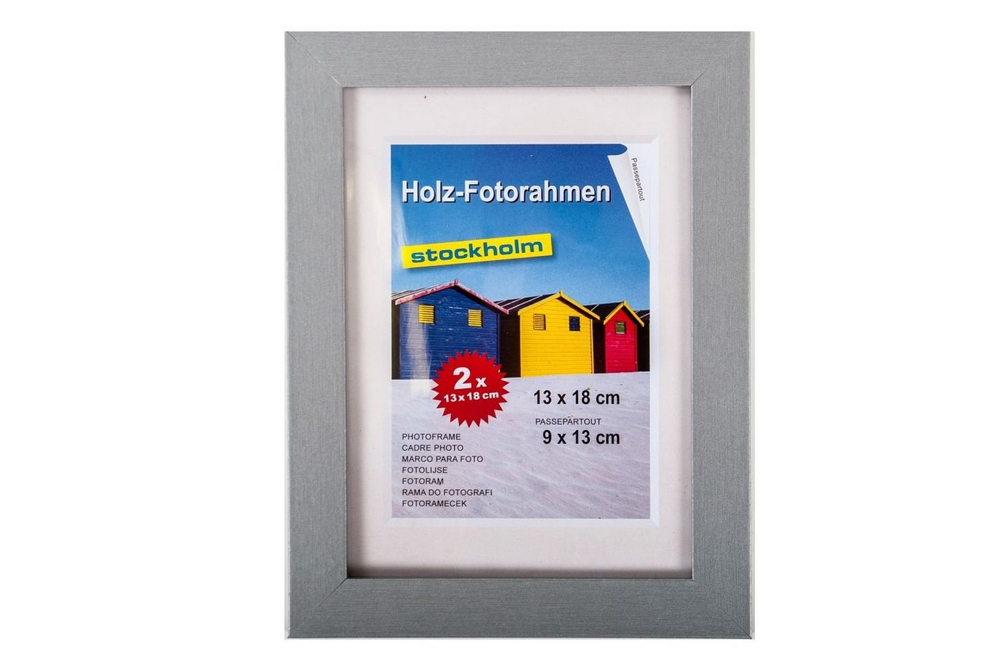 BURI Bilderrahmen Holz-Fotorahmen 13x18cm 2er Pack versch. Farben Bilderrahmen Rahmen Bi von BURI