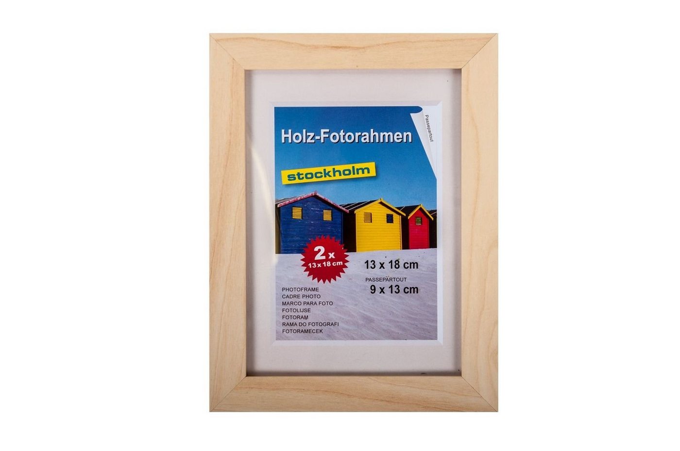 BURI Bilderrahmen Holz-Fotorahmen 13x18cm 2er Pack versch. Farben Bilderrahmen Rahmen Bi von BURI