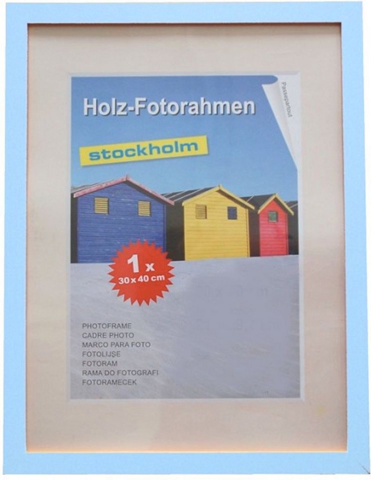 BURI Bilderrahmen Holz Fotorahmen Bilderrhalter 40x50 cm verschiedene Farben Dekoration von BURI