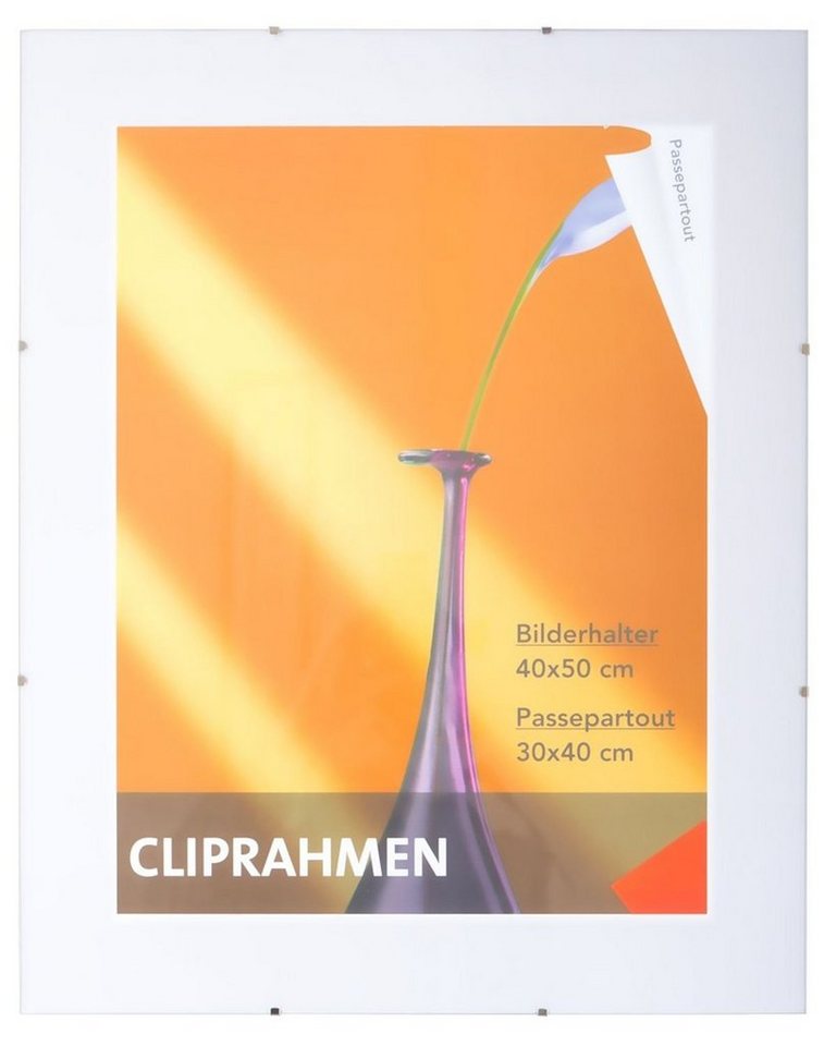 BURI Bilderrahmen Rahmenlos Bilderhalter Bilderrahmen 40x50 cm BURI Bilderrahmen Rahmenlos Bilderhalter Bilderrahmen 40x50 cm von BURI