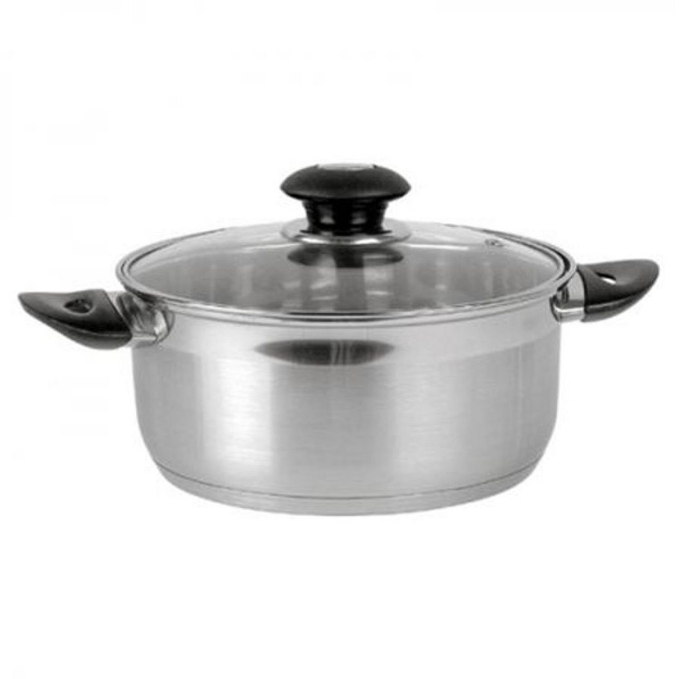 BURI Bratentopf Edelstahl Bratentopf 20cm Glasdeckel Kochtopf Fleischtopf Topf, Edelstahl BURI Bratentopf Edelstahl Bratentopf 20cm Glasdeckel Kochtopf Fleischtopf Topf, Edelstahl von BURI