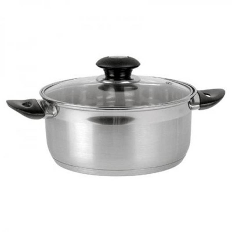 BURI Bratentopf Edelstahl Bratentopf 20cm Glasdeckel Kochtopf Fleischtopf Topf, Edelstahl BURI Bratentopf Edelstahl Bratentopf 20cm Glasdeckel Kochtopf Fleischtopf Topf, Edelstahl von BURI