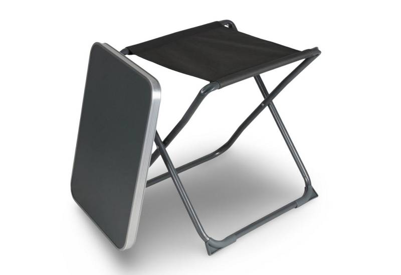 BURI Campingtisch 2 in 1 Campingtisch und Hocker Camping Möbel Tisch klappbar Klapptisch von BURI