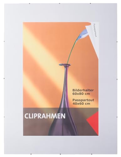 BURI einzelner großer Bilderrahmen 80x60cm groß rahmenlos ohne Rand Cliprahmen ohne Glas mit Acrylglas bruchsicher Rahmen für Poster Bilder Fotos rahmenloser Fotorahmen XXL mit Passpartout Bildhalter BURI einzelner großer Bilderrahmen 80x60cm groß rahmenlos ohne Rand Cliprahmen ohne Glas mit Acrylglas bruchsicher Rahmen für Poster Bilder Fotos rahmenloser Fotorahmen XXL mit Passpartout Bildhalter von BURI
