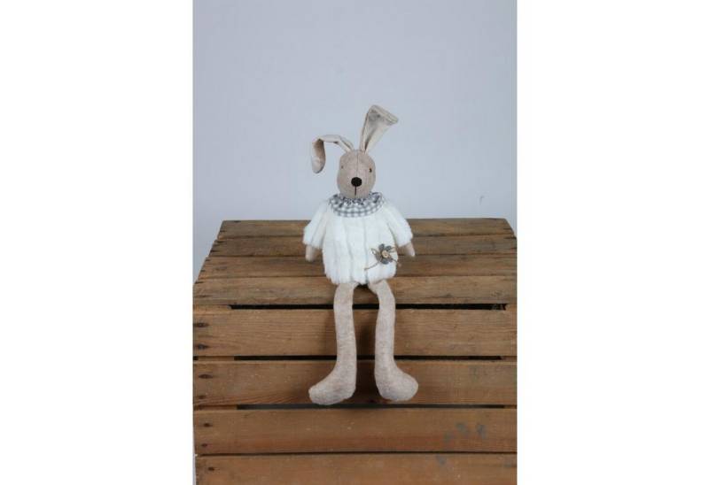 BURI Dekofigur 12x Kantenhocker Osterhase Sitzer Figur Dekoration Haushalt Regal von BURI