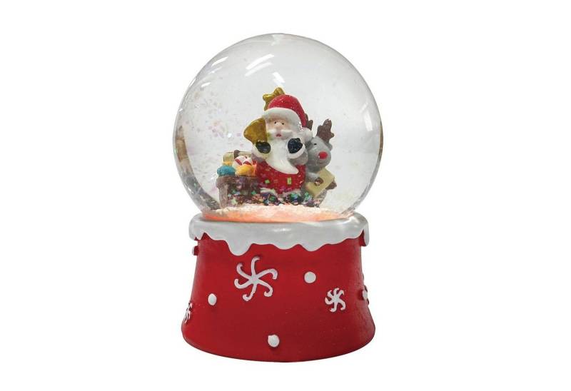 BURI Dekofigur 12x Schneekugel LED Weihnachten Glas Christmas Schmuck Advent von BURI