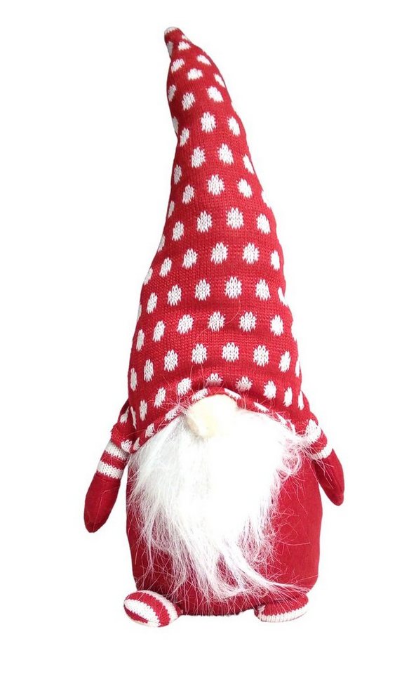 BURI Dekofigur Deko-Weihnachtswichtel mit Zipfelmütze 45cm Weihnachtsdeko Wichtel Tür von BURI