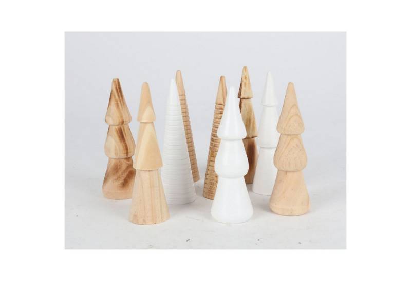 BURI Dekofigur Dekobaum Holz 15cm 18 Stück BURI Dekofigur Dekobaum Holz 15cm 18 Stück von BURI