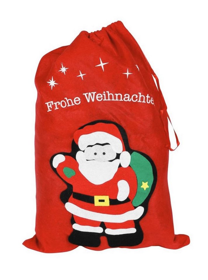 BURI Dekofigur Geschenke Sack Weihnachtsmannsack Nikolaussack Geschenkesack von BURI