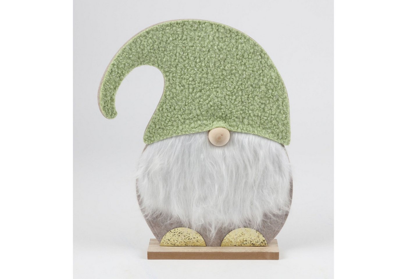 BURI Dekofigur Holz Wichtel mit Teddyfellmütze 43 cm 8 Stück BURI Dekofigur Holz Wichtel mit Teddyfellmütze 43 cm 8 Stück von BURI