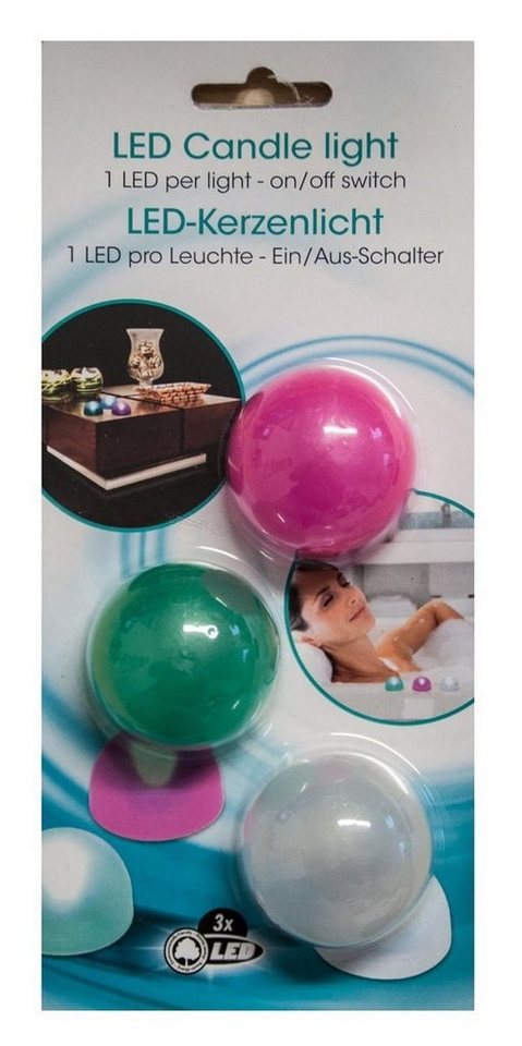 BURI LED Nachtlicht 12x LED Leuchtkugeln Nachtlicht Dekolicht Partylicht Halbkugel Deko von BURI