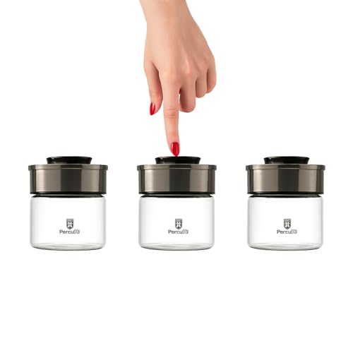 BURI Einmachglas Vorratsglas Vakuumglas 3er Set 450ml | Vorratsdosen Glas mit Edelstahl Deckel & Vakuum Klick-Mechanismus | Luftdicht mottensicher auslaufsicher stapelbar spülmaschinenfest BURI Einmachglas Vorratsglas Vakuumglas 3er Set 450ml | Vorratsdosen Glas mit Edelstahl Deckel & Vakuum Klick-Mechanismus | Luftdicht mottensicher auslaufsicher stapelbar spülmaschinenfest von BURI