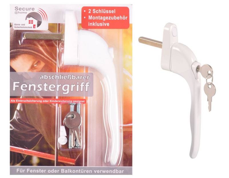 BURI Fenstergriff Fenstergriff abschließbar Sicherheitsfenstergriff Kindersicherung von BURI