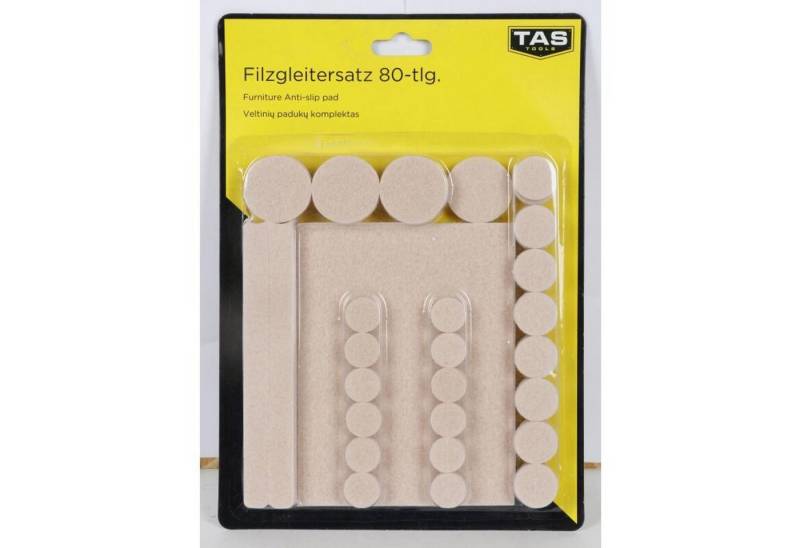 BURI Filzgleiter 12x Easy Work Filzgleiter Satz Möbel Stühle Parkett Rutsch Stepper Bod von BURI