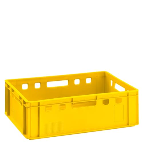 BURI Fleischkiste E2 gelb 60x40x20cm Lagerkiste Eurobox aus Deutschland lebensmittelecht, robust, stapelbar BURI Fleischkiste E2 gelb 60x40x20cm Lagerkiste Eurobox aus Deutschland lebensmittelecht, robust, stapelbar von BURI