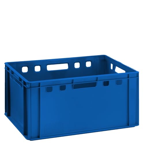 BURI Fleischkiste E3 blau 60x40x30cm Lagerkiste Eurobox hoch aus Deutschland lebensmittelecht, robust, stapelbar BURI Fleischkiste E3 blau 60x40x30cm Lagerkiste Eurobox hoch aus Deutschland lebensmittelecht, robust, stapelbar von BURI