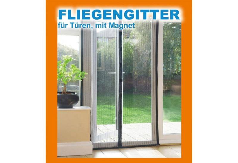 BURI Fliegengitter-Gewebe Magnet Türfliegengitter schwarz 100x209cm Moskitonetz Fliegennetz Türv von BURI