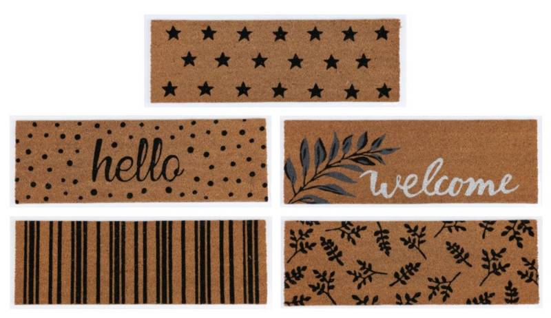 BURI Fußmatte 10x Kokos Stufenmatte Home Treppenschutz Teppich Läufer Schoner Gummi von BURI