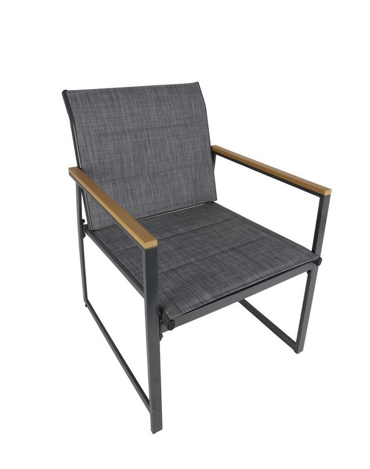BURI Gartensessel Outdoor-Lounge-Sessel Metall Gartenstuhl Regiestuhl Terrasse Balkon von BURI