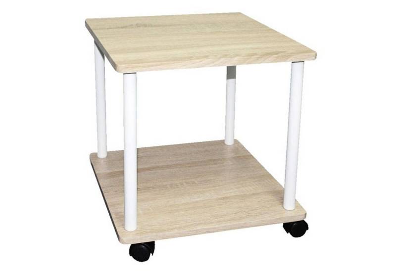 BURI Gartentisch Beistelltisch Nachttisch Couchtisch Rollregal Ablage Blumentisch 40x40 von BURI