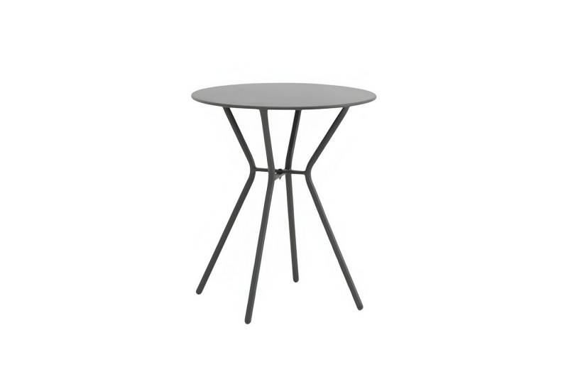 BURI Gartentisch Bistrotisch rund 70x60cm Terrasse Balkontisch Tisch klein schwarz neu von BURI