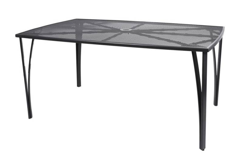 BURI Gartentisch Metall-Gartentisch 150x90cm Gartenmöbel Metalltisch Balkontisch von BURI