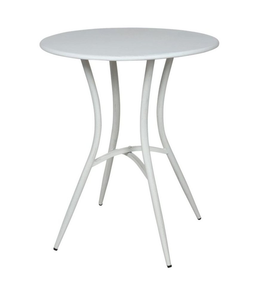 BURI Gartentisch Metalltisch Scandi weiß antik rund 59x72cm Balkontisch Gartentisch Ter BURI Gartentisch Metalltisch Scandi weiß antik rund 59x72cm Balkontisch Gartentisch Ter von BURI