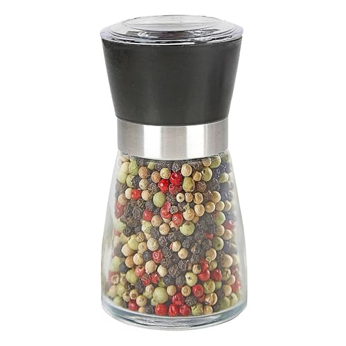 BURI Gewürzmühle aus Glas Pfeffermühle Salzmühle Gewürzbehälter Salz-/Pfefferstreuer von BURI