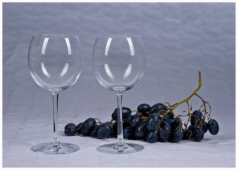 BURI Glas Cristal d'Arques 2er-Set Weingläser Weißweinglas Rotweinglas Weinglas, Glas von BURI