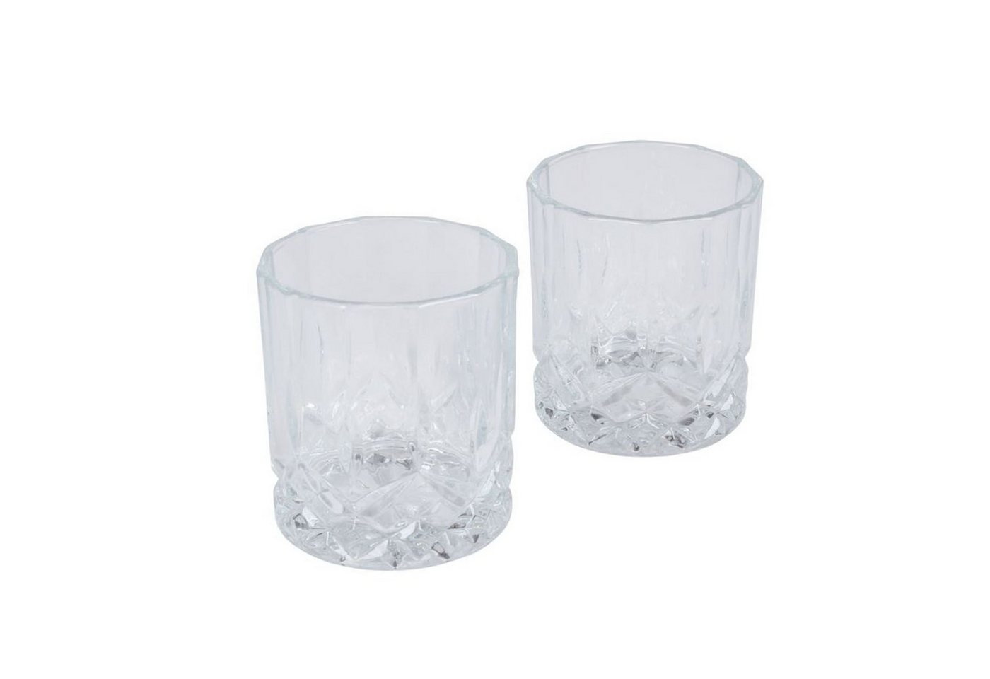 BURI Gläser-Set Whiskygläser 2er-Set Schnapsgläser Whiskyglas Whiskey Cognac Likör Sch, Glas von BURI