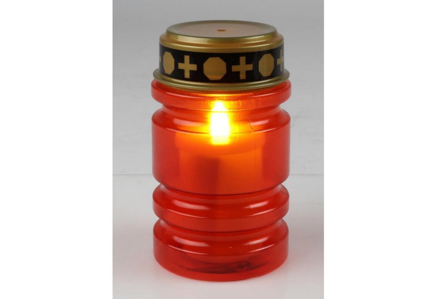 BURI Grabkerze 24x LED Grablichter Rot Glas Kerzen Leuchte Friedhof Schmuck Laterne D BURI Grabkerze 24x LED Grablichter Rot Glas Kerzen Leuchte Friedhof Schmuck Laterne D von BURI