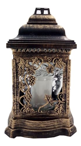 Grablaterne mit Öllicht 26cm Gold Grabschmuck Grabkerze Grablicht Friedhof Kerze Grablaterne mit Öllicht 26cm Gold Grabschmuck Grabkerze Grablicht Friedhof Kerze von BURI