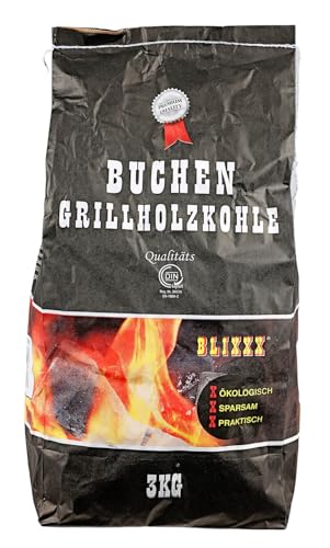 BURI Grillholzkohle 2X 3kg Qualität Holzkohle Premium Grillkohle Deutschland von BURI