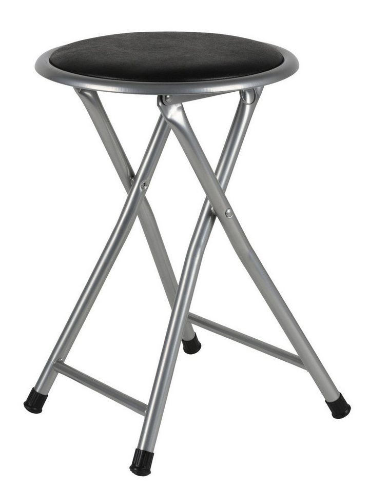 BURI Hocker Metall Klapphocker Sitzhocker Klappstuhl Gästestuhl Campingstuhl Stuhl von BURI
