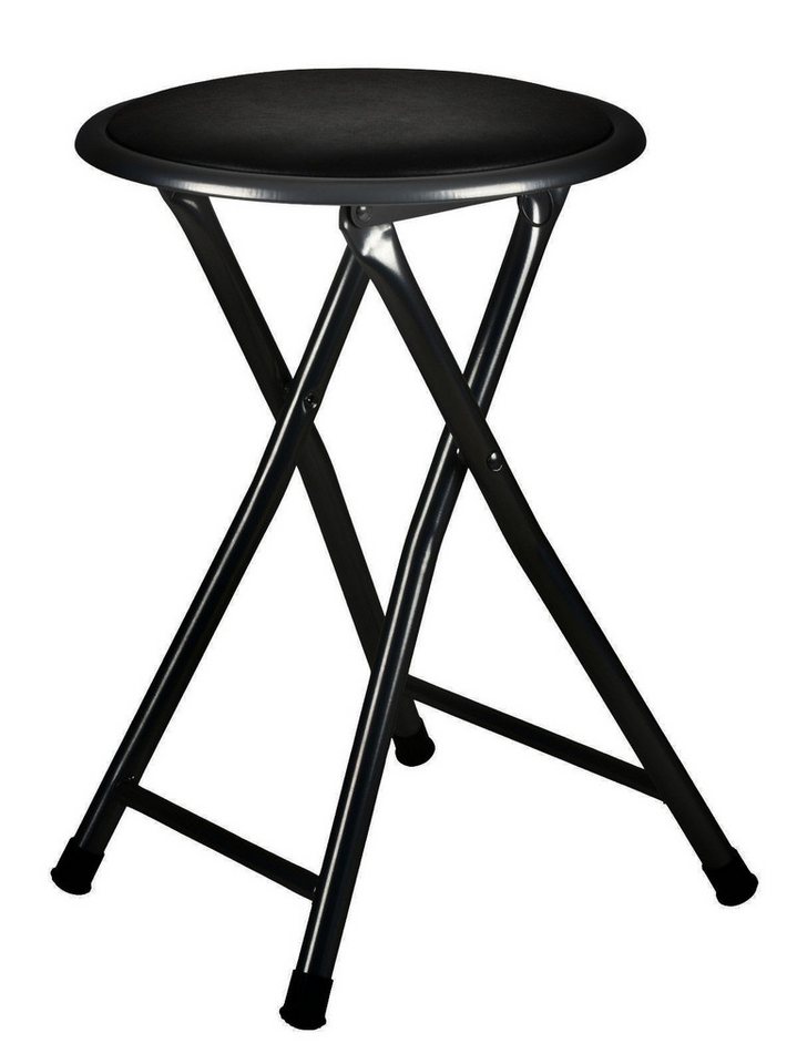 BURI Hocker Metall Klapphocker Sitzhocker Klappstuhl Gästestuhl Campingstuhl Stuhl von BURI
