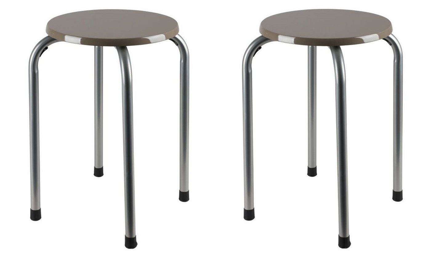 BURI Hocker Stapelhocker cappuccino 2er-Set Stapelstuhl Partyhocker Gästehocker BURI Hocker Stapelhocker cappuccino 2er-Set Stapelstuhl Partyhocker Gästehocker von BURI